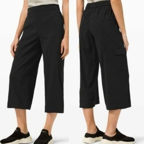 Lululemon Metropolis Maven Cropped Wide Leg Pants. - Picture 3 of 16